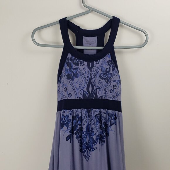 Athleta XSP Lavender/blue Max Dress Womens Racerback Stretch Sleeveless Bra - Picture 13 of 14